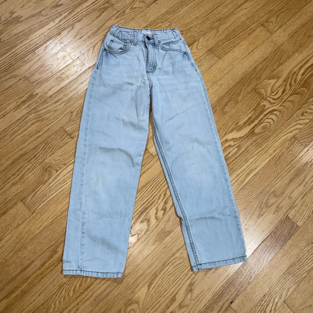 Wrangler Boys Jeans Size 12 Slim Blue Light Loose Fit Denim Adjustable Waist